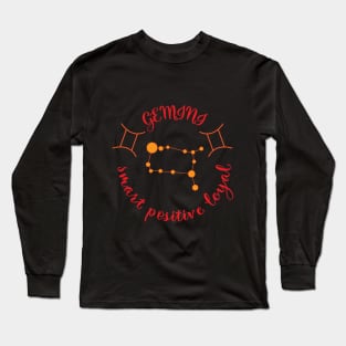 Gemini Smart Positive Loyal Long Sleeve T-Shirt